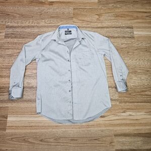 Mens Leo Chevalier Designs Grey Dress Shirt